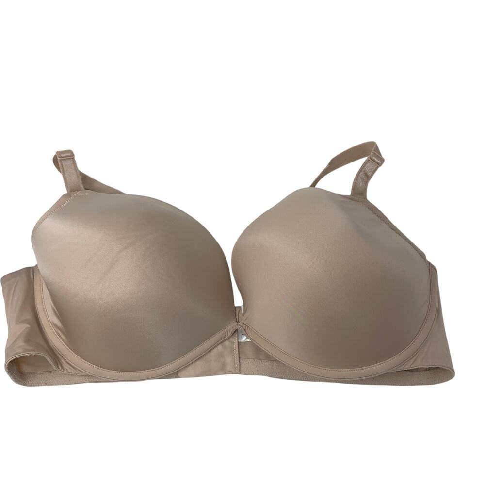 Torrid Curve 360 Back Smoothing Deep Plunge Bra Size 44DD Nude Beige
